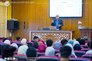 Read more about the article A scientific lecture at Al-Manara College on the effect of fucose sugar content on wound healing