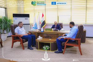 Read more about the article Al-Manara University Hosts a Team from the Independent High Electoral Commission to Update the Voter Register